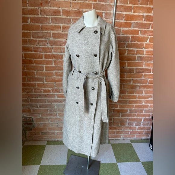 Nordstrom fleurette double breasted tweed pea coat - Picture 3 of 8